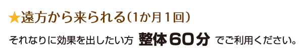 一定期間に効果を出したい方